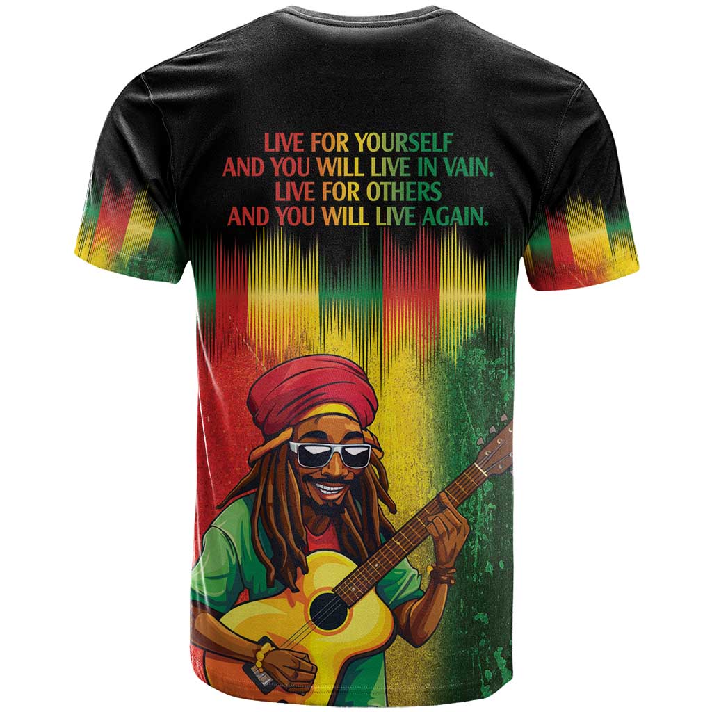 Honoring Reggae Legend Bob Birthday T-Shirt Graphic Tee