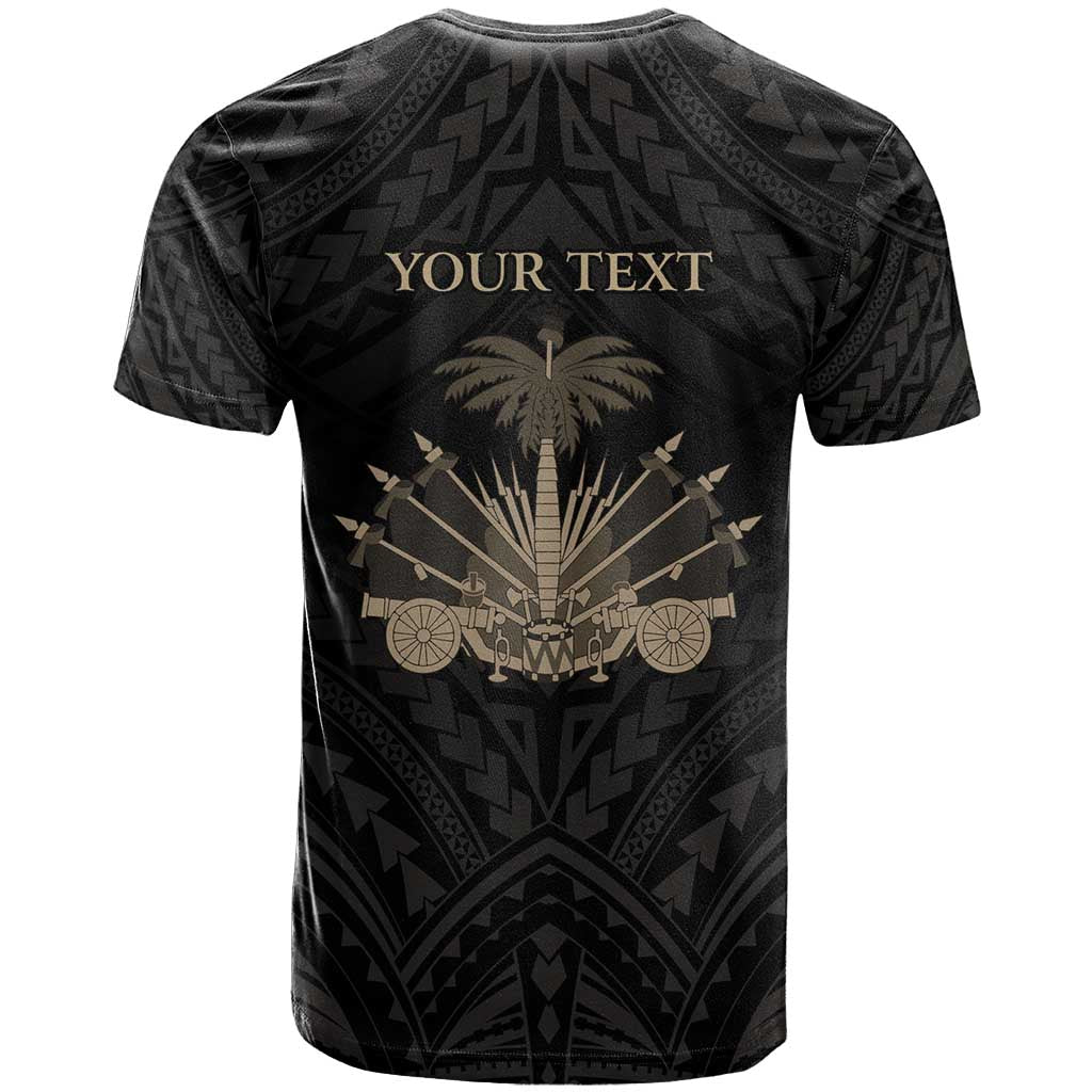 Personalized Haiti First Black Republic T-Shirt Negre Marron With Map And Flag Graphic Tee