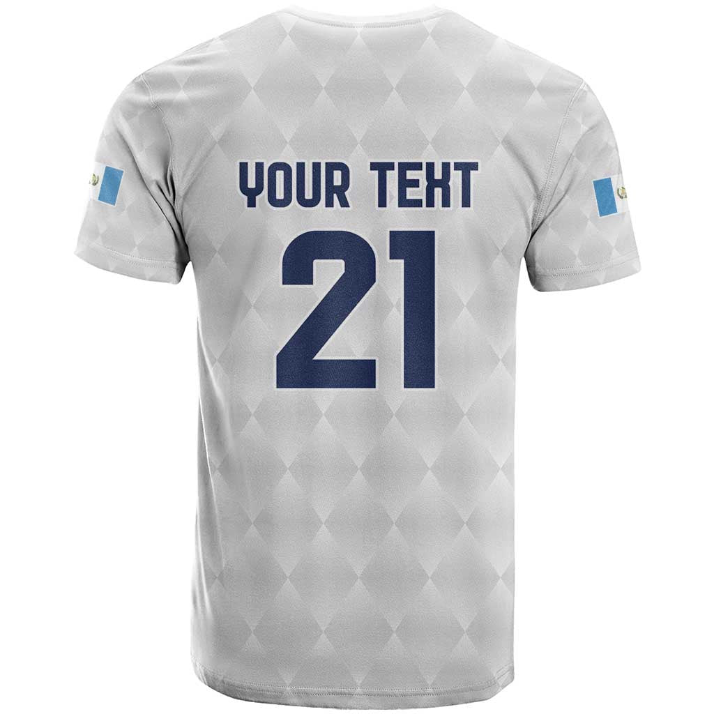 Guatemala Football Custom T-Shirt Go Los Chapines White Pattern Graphic Tee