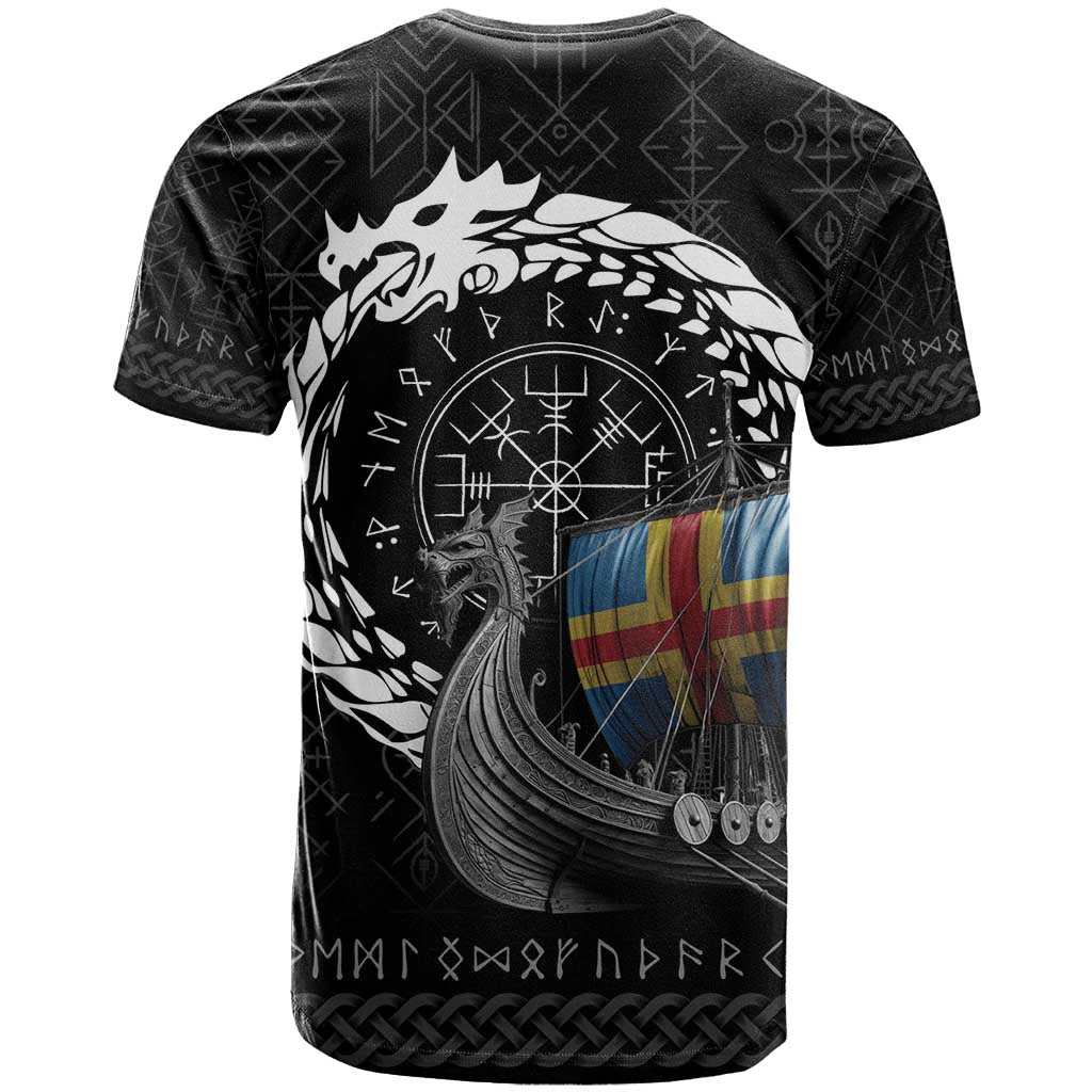 Aland Viking Drakkar T-Shirt Viking Blood Graphic Tee