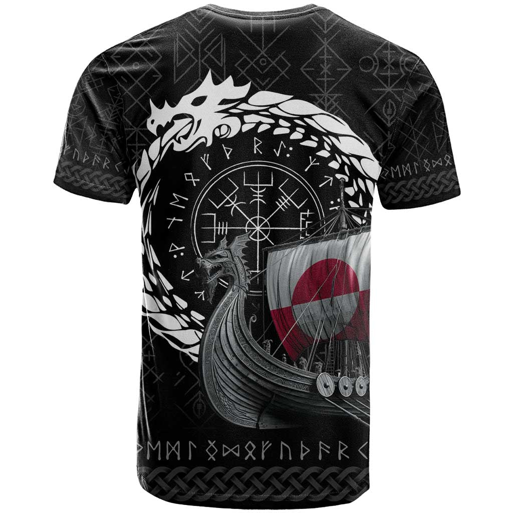 Greenland Viking Drakkar T-Shirt Viking Blood Graphic Tee