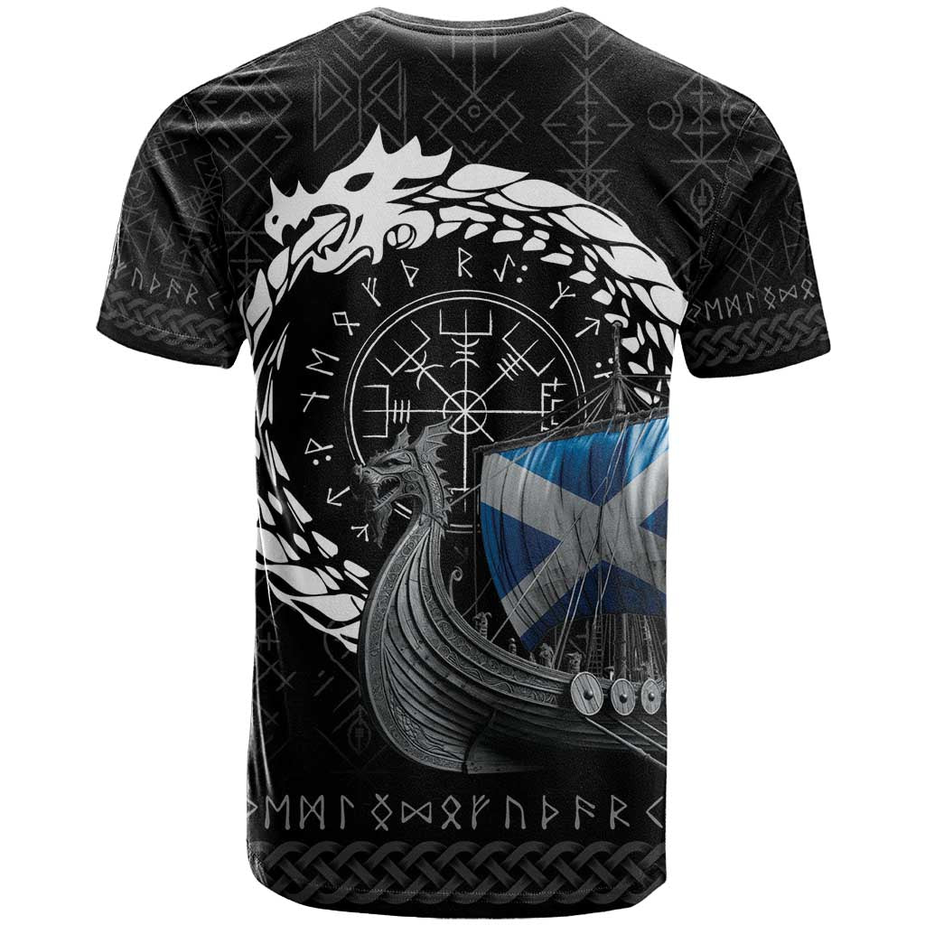 Scotland Viking Drakkar T-Shirt Viking Blood Graphic Tee