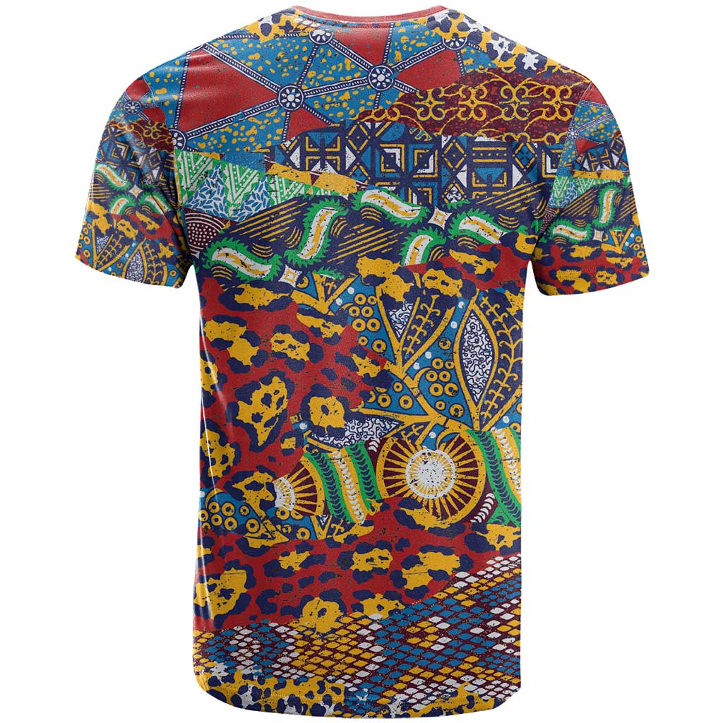 Traditional African Animal Skins Pattern T-Shirt Graphic Tee