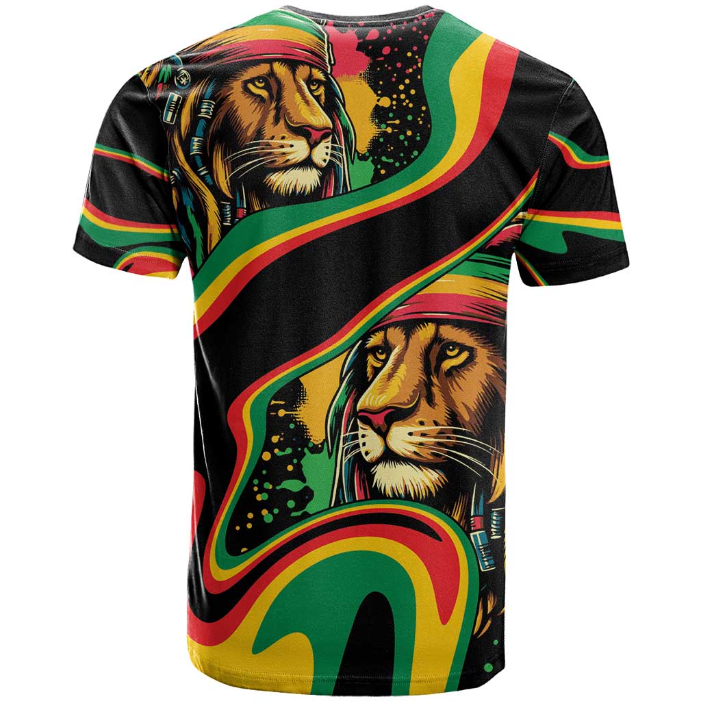 Rastafarian Lion Proud of Jamaica T-Shirt Reggae My Soul Graphic Tee