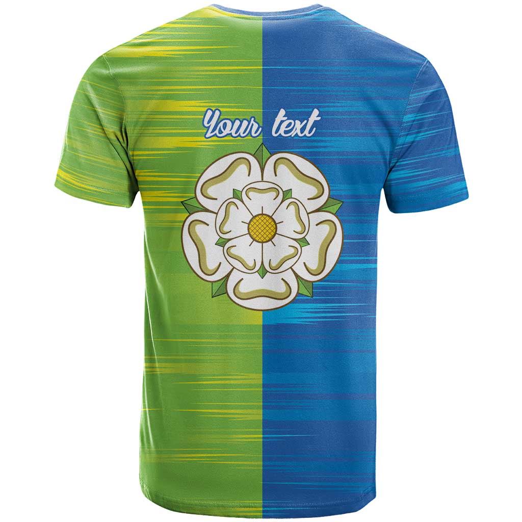 Yorkshire Heritage Personalized T-Shirt East Yorkshire White Rose Graphic Tee