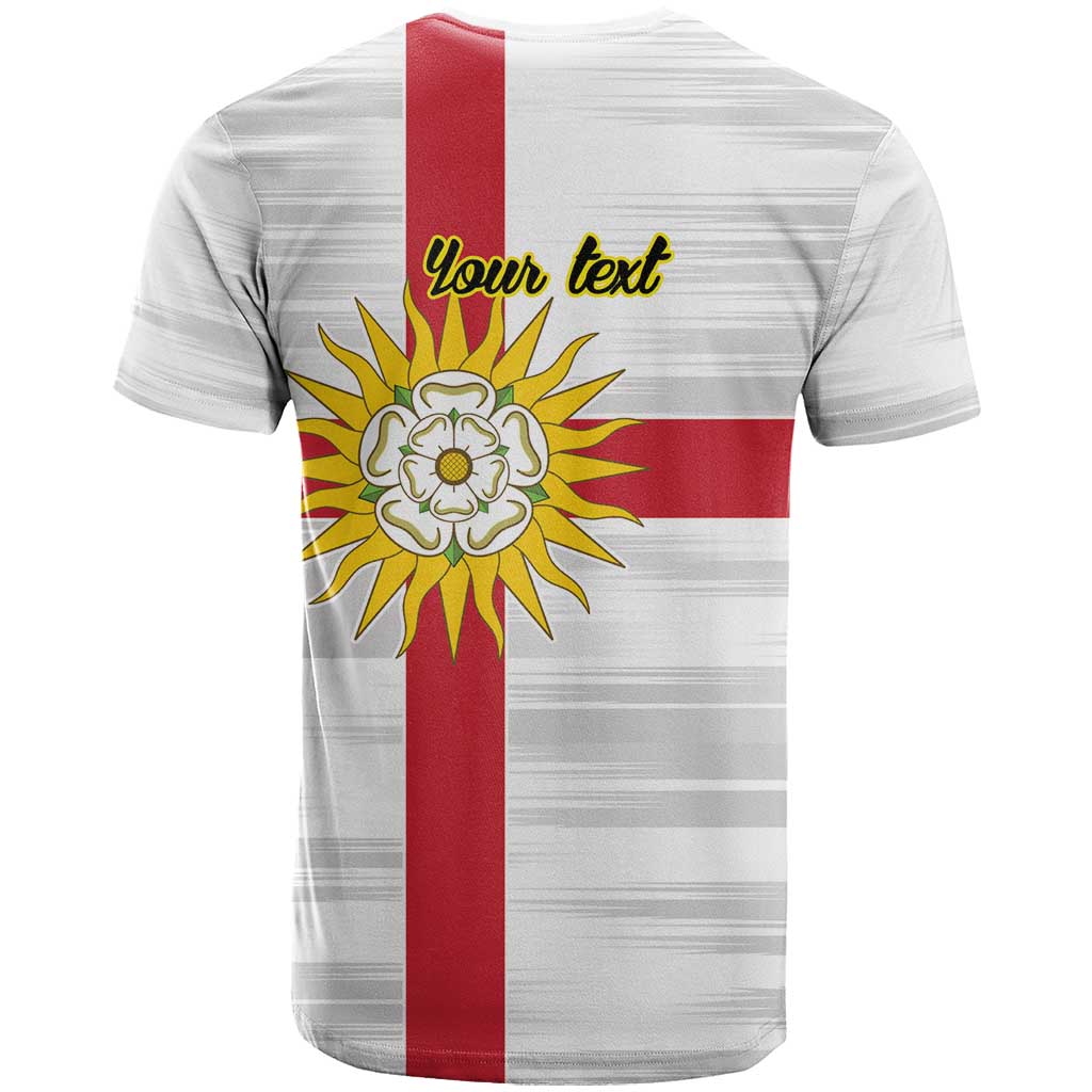 Yorkshire Heritage Personalized T-Shirt West Yorkshire White Rose Graphic Tee