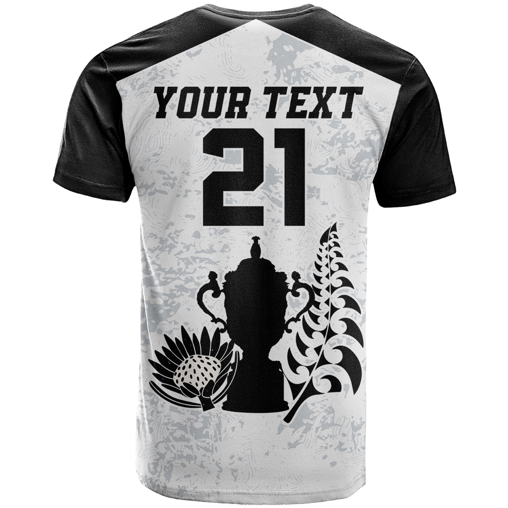 Custom New Zealand South Africa Rugby T-Shirt History Commemorative World Cup Winners Unique Graphic Tee