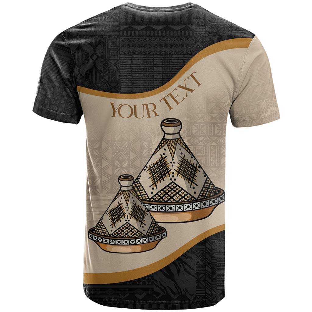 Algeria Tajine Dish Personalized T-Shirt with African Tribal Pattern Graphic Tee