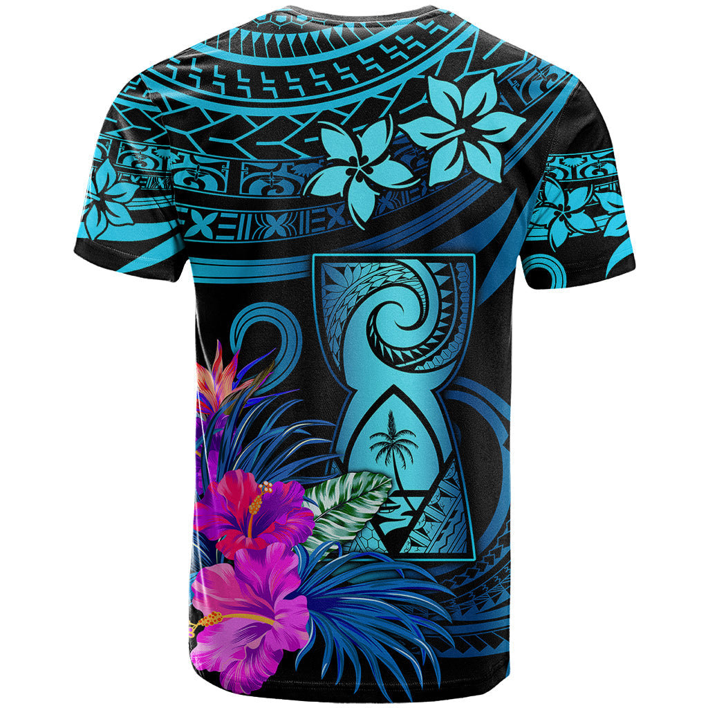 Polynesian Guam T-Shirt With Latte Stone Happy Liberation Day Graphic Tee
