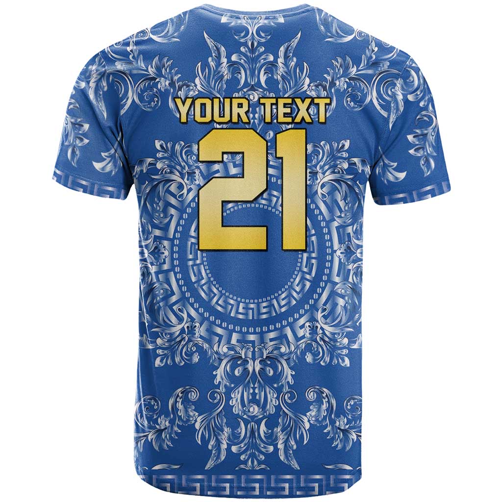 World Football 2026 Italy Custom T-Shirt Blue Baroque Trinacria Edition Graphic Tee