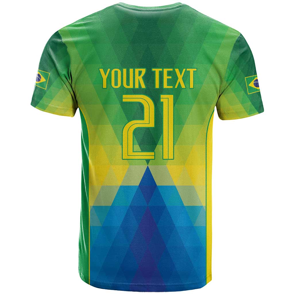 Brazil Football Custom T-Shirt Toco Toucan Bora Brasil! Go Brazil! Graphic Tee