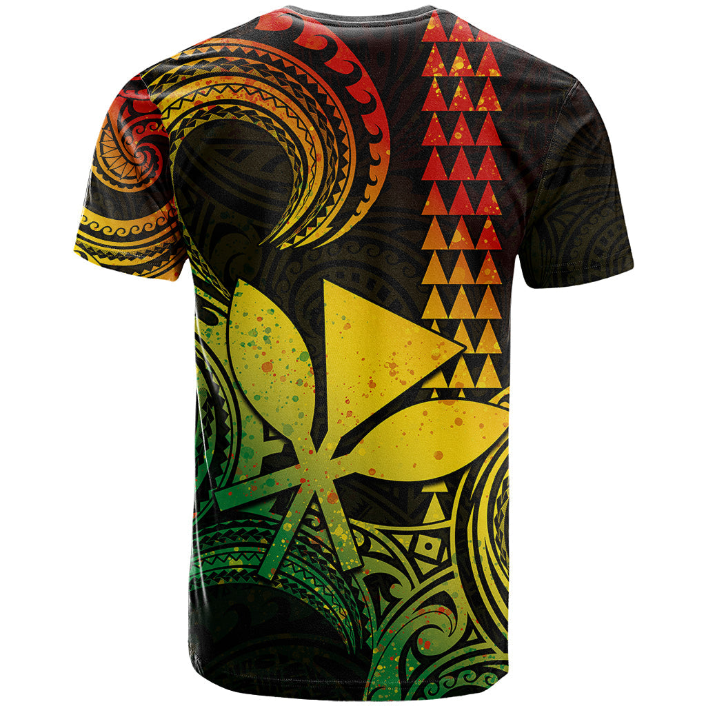 Custom Hawaii T-Shirt Paradise of the Pacific Tribal Kakau for King Kamehameha Day - Reggae Graphic Tee