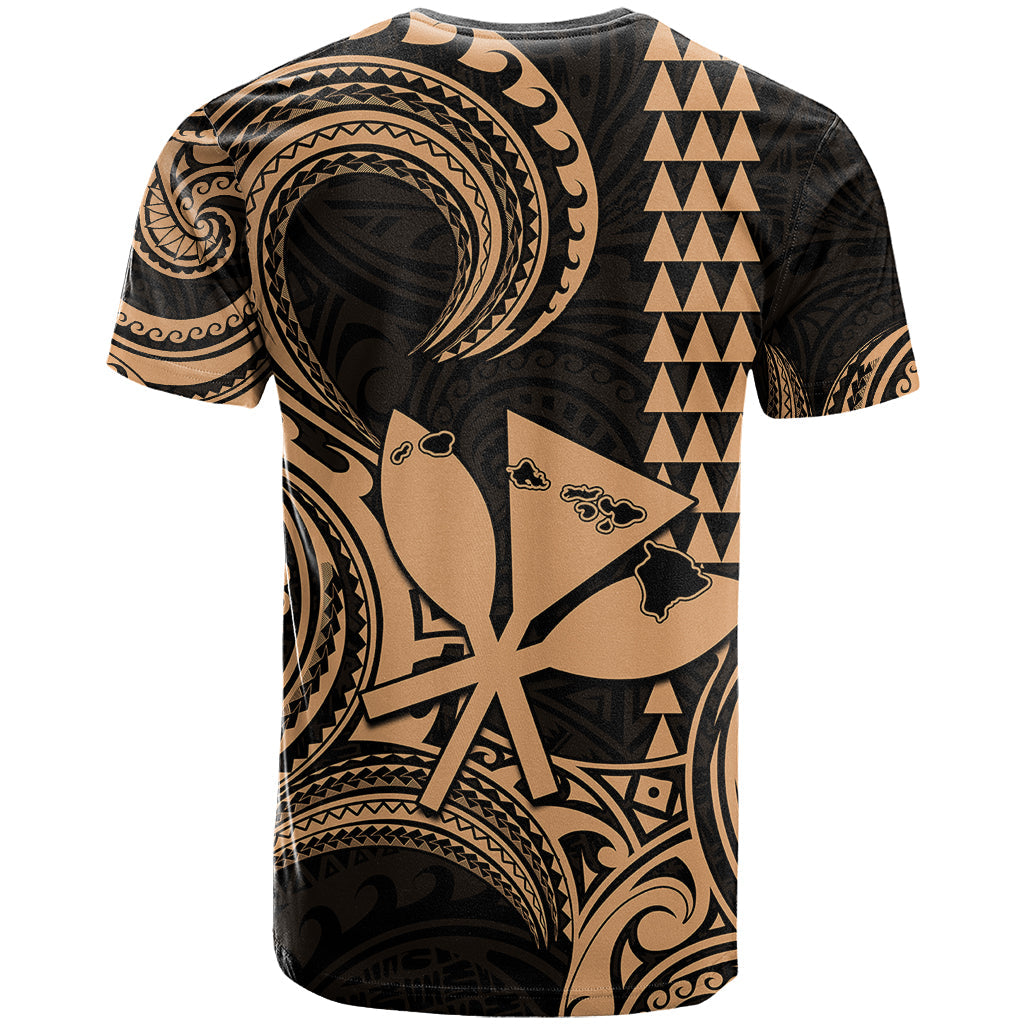 Custom Happy King Kamehameha Day Hawaii T-Shirt Paradise of the Pacific Tribal Kakau with Kanaka Maoli - Nude Graphic Tee