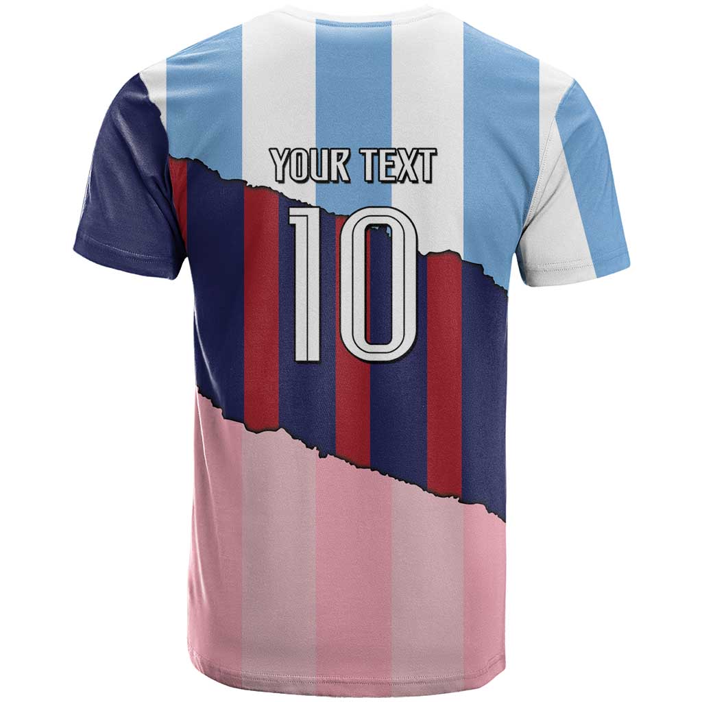 Custom Argentina and Spain T-Shirt Trio Special Vintage Edition Graphic Tee