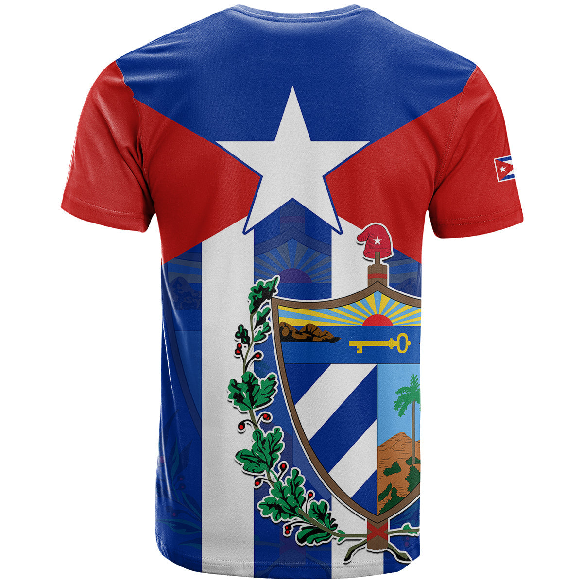 Cuba Simple Coat Of Arms T-Shirt Graphic Tee