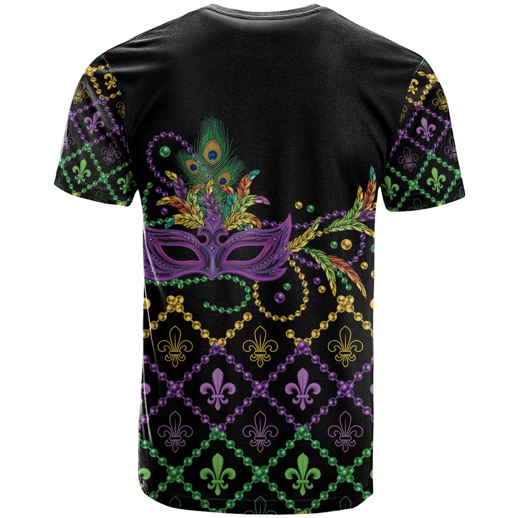 Mardi Gras Carnival T-Shirt Geometric Pattern Vintage Graphic Tee
