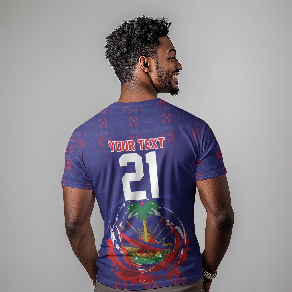 Custom Haiti Grenadye Alaso T-Shirt Blue Nou Retounen Anko 1974-2026 Graphic Tee
