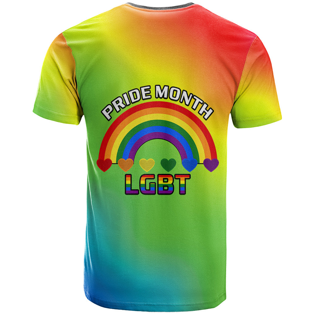 Pride Month LGBT T-Shirt In June We Wear Rainbow Graphic Tee