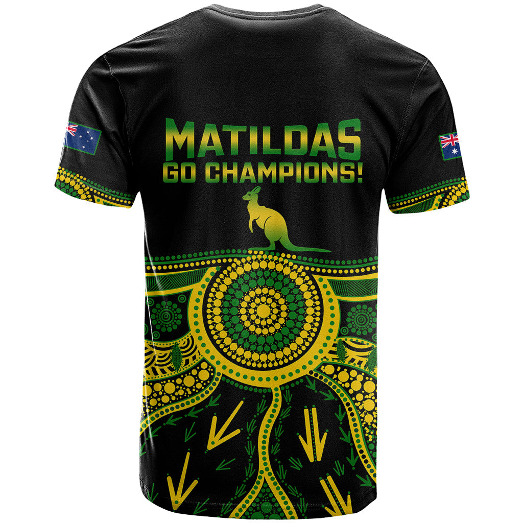Australia Soccer T-Shirt Aboriginal Go Matildas World Cup Graphic Tee