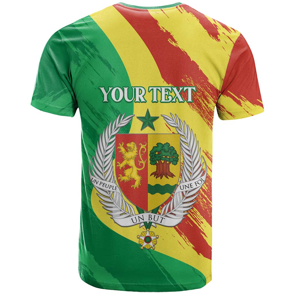 Senegal Independence Day T-Shirt Coat Of Arms Grunge Style Graphic Tee