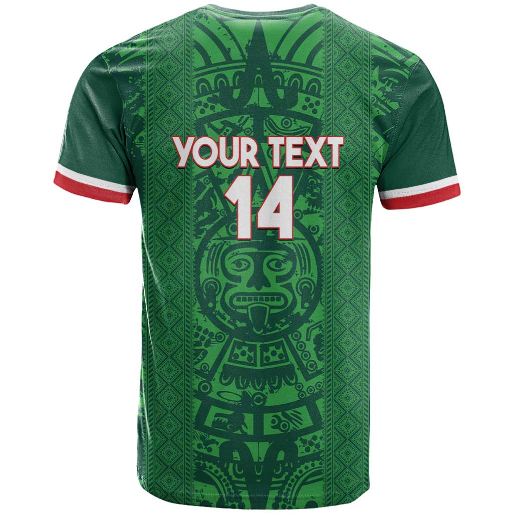 Custom Mexico Football T-Shirt 2025 El Tri Champions Green Color Graphic Tee