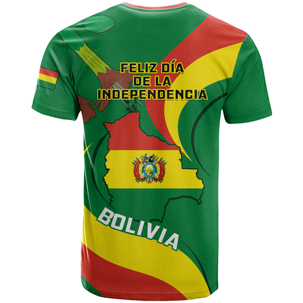 Bolivia T-Shirt Bolivian Kantuta Happy 198th Independence Day Graphic Tee