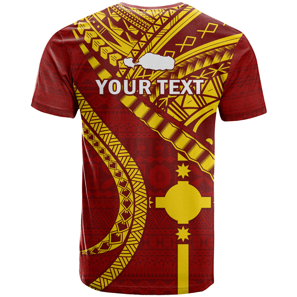 Personalised Fiji Rotuma T-Shirt Fijian Tapa Pattern Graphic Tee