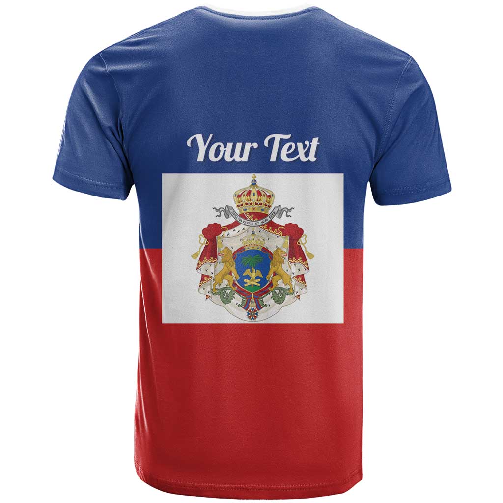 Personalised Second Empire of Haiti 1849-1859 T-Shirt Anpi an Ayiti Flag Style Graphic Tee