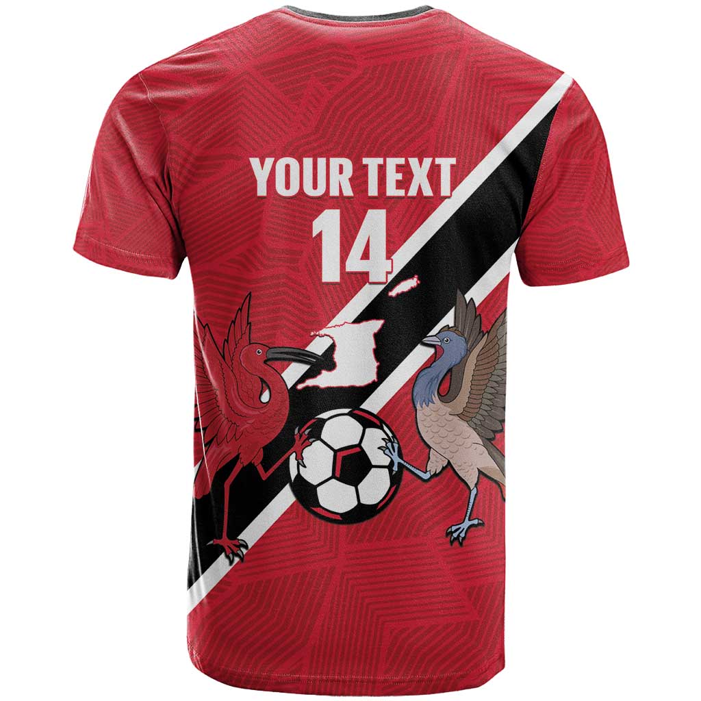 Custom Trinidad and Tobago Football T-Shirt Come On Soca Warriors Graphic Tee