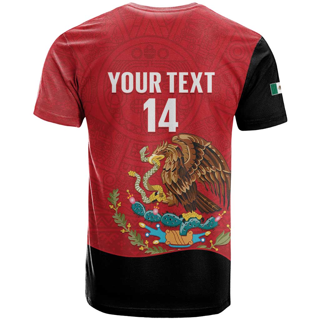 Custom Mexico Football T-Shirt Tu Puedes El Tricolor Red Graphic Tee