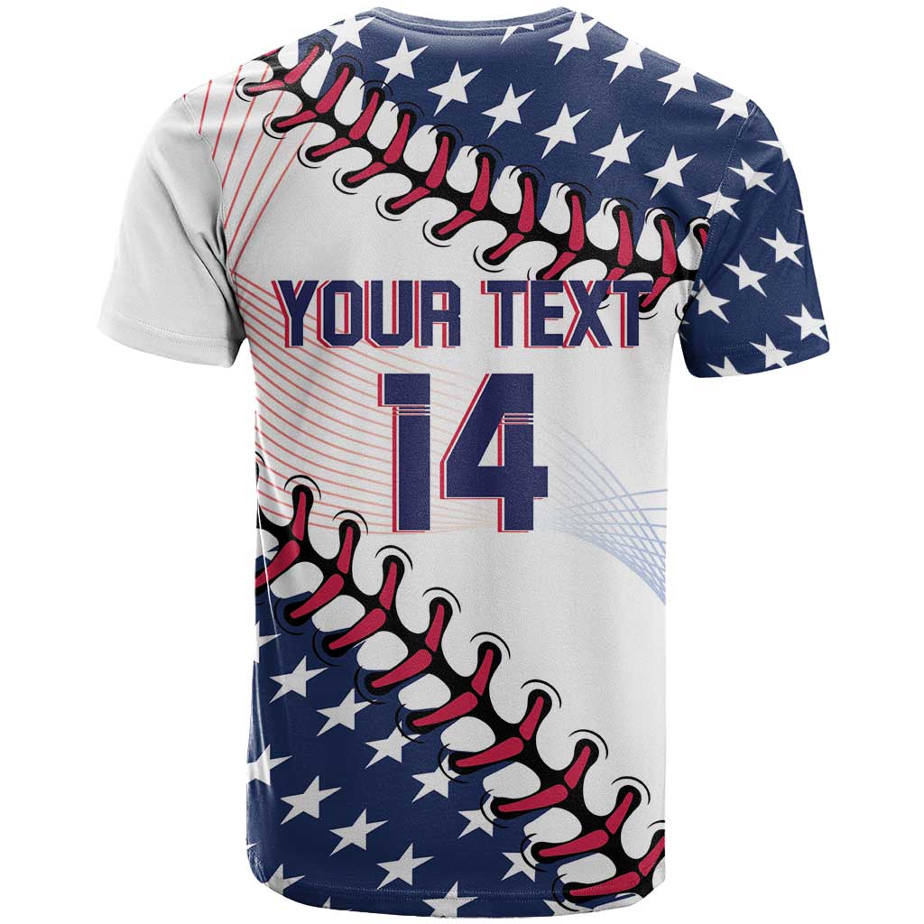 Custom Baseball 2024 USA T-Shirt Go United States Graphic Tee
