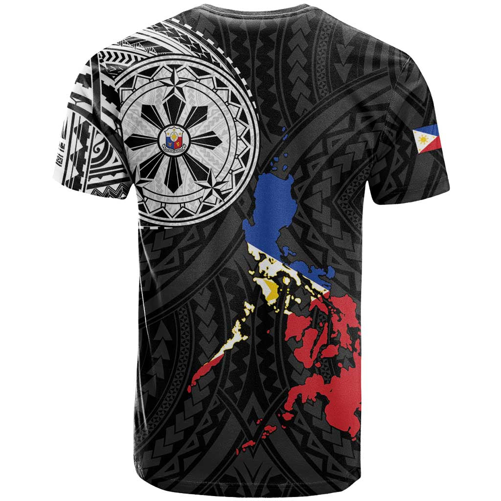 Philippines Strong T-Shirt Filipino Map Polynesian Tattoo Graphic Tee