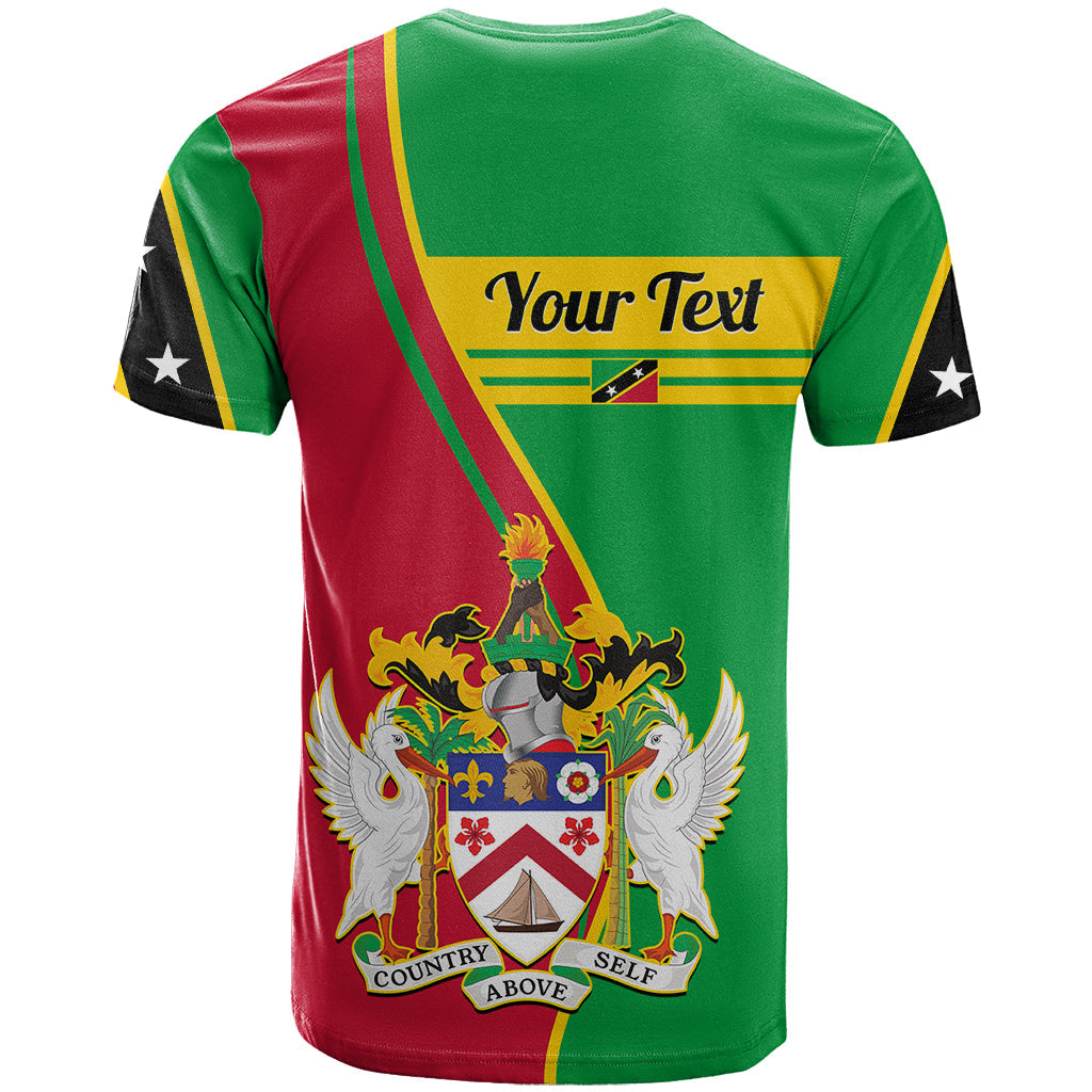 Personalised Saint Kitts and Nevis T-Shirt Coat Of Arms Style Graphic Tee