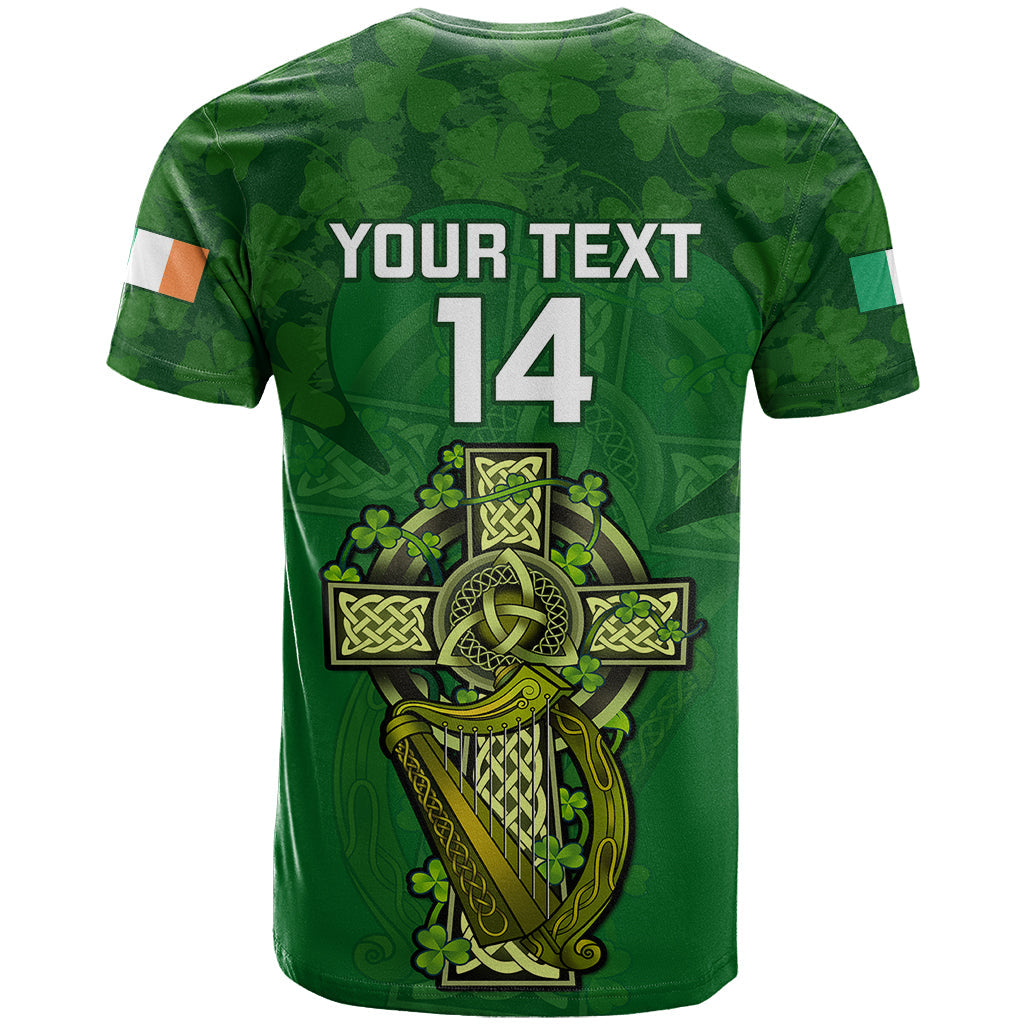 Custom Ireland Rugby T-Shirt Word Cup Celtic Cross Go Champions Irish Graphic Tee