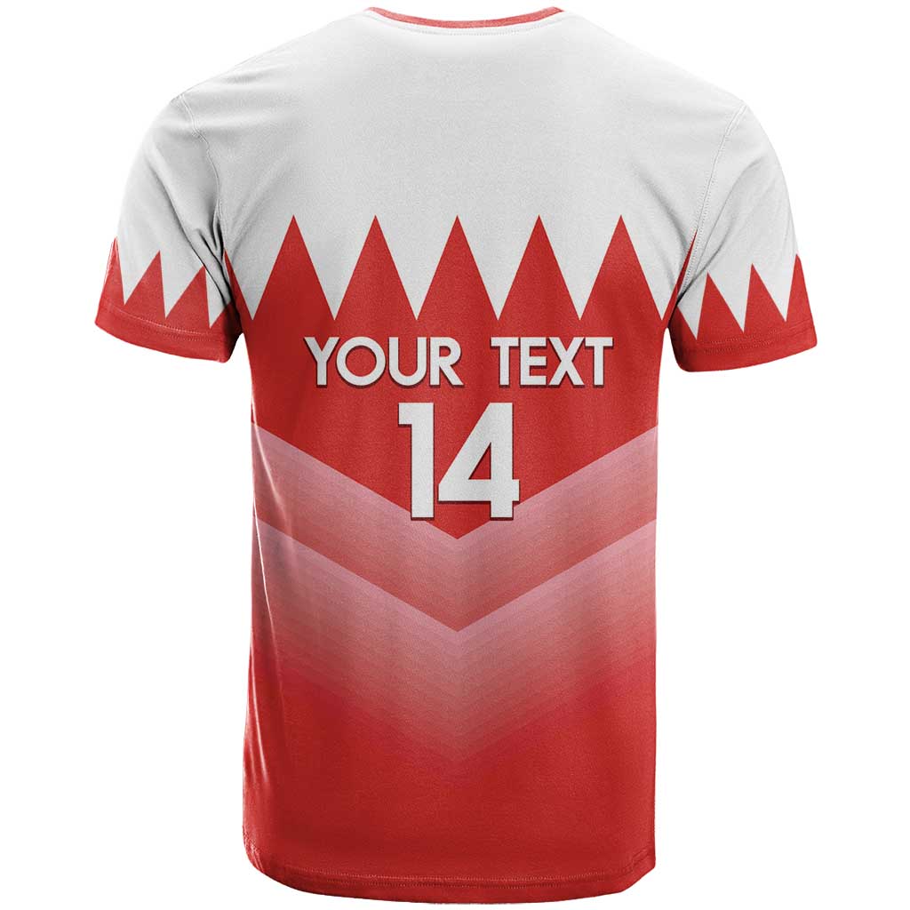 Custom Bahrain Football T-Shirt Muharabi Dilmun Sporty Style Graphic Tee
