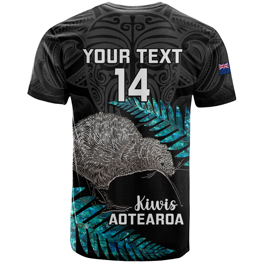 Custom New Zealand Silver Fern Rugby T-Shirt Pacific Kia Haka Kiwis With Maori Ta Moko Graphic Tee