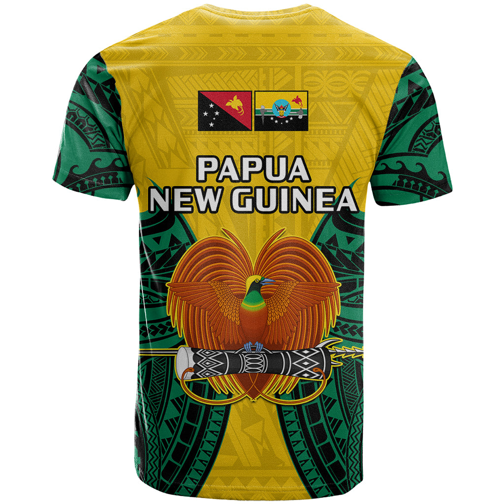 Papua New Guinea T-Shirt Hela Province Mix Coat Of Arms Polynesian Art Graphic Tee