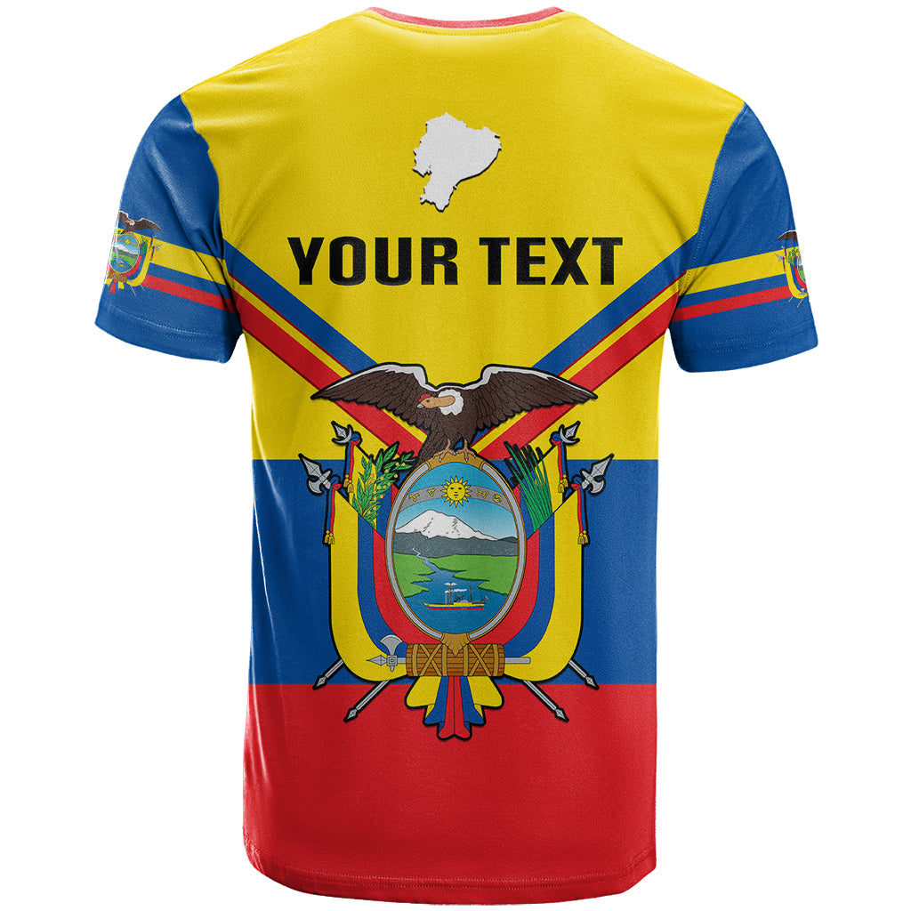Personalised Ecuador T-Shirt Ecuadorian Coat Of Arms Yellow Version Graphic Tee