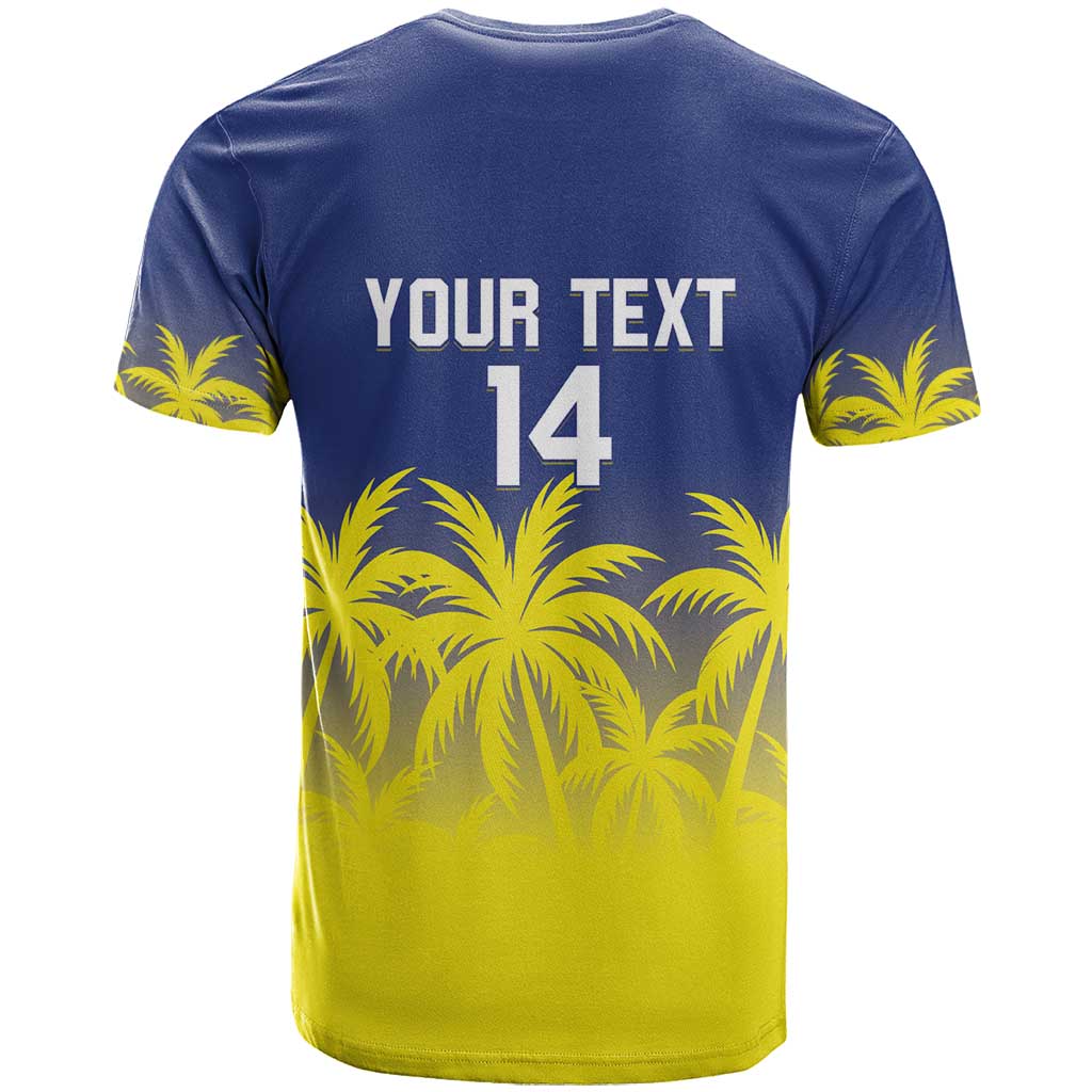 Custom Baseball Curacao T-Shirt 2025 Korsou de Palmbomen Graphic Tee