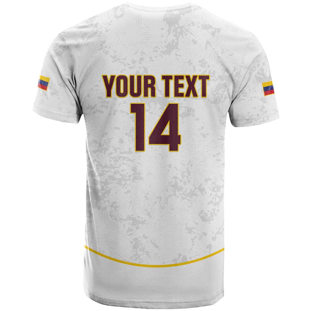 Custom Venezuela Football T-Shirt Come On La Vinotinto White Graphic Tee