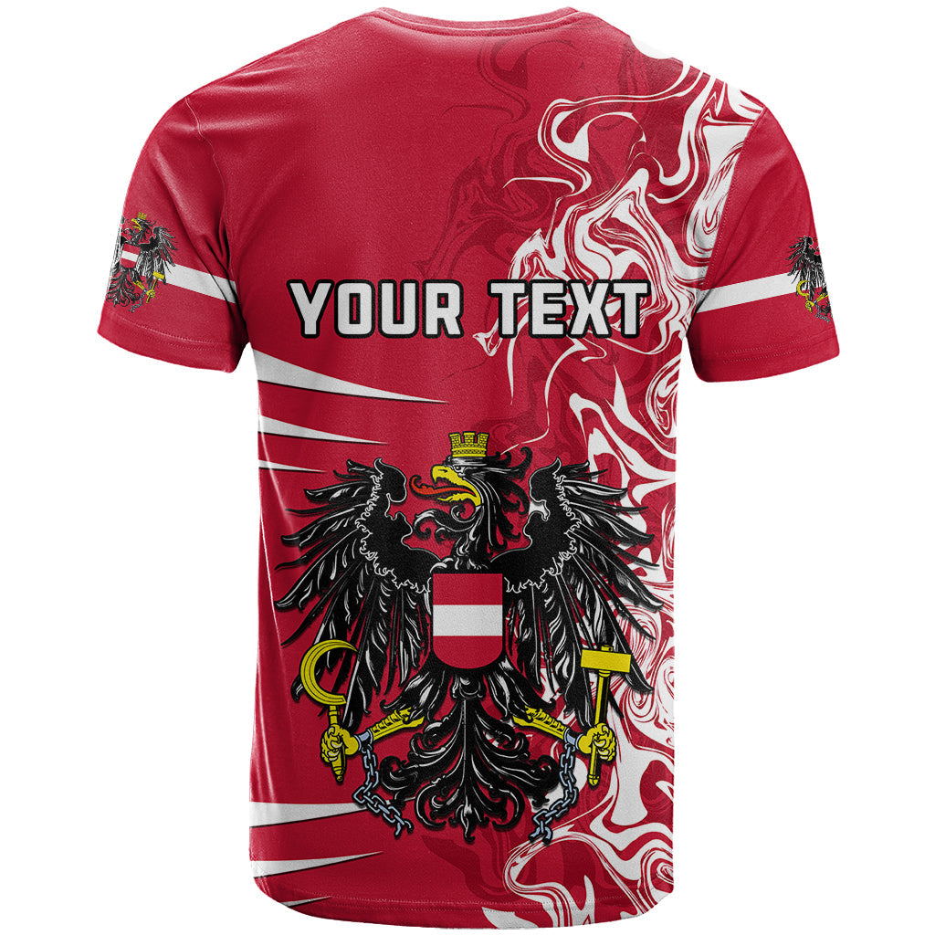 Personalised Austria T-Shirt Austrian Coat Of Arms Simple Style Graphic Tee