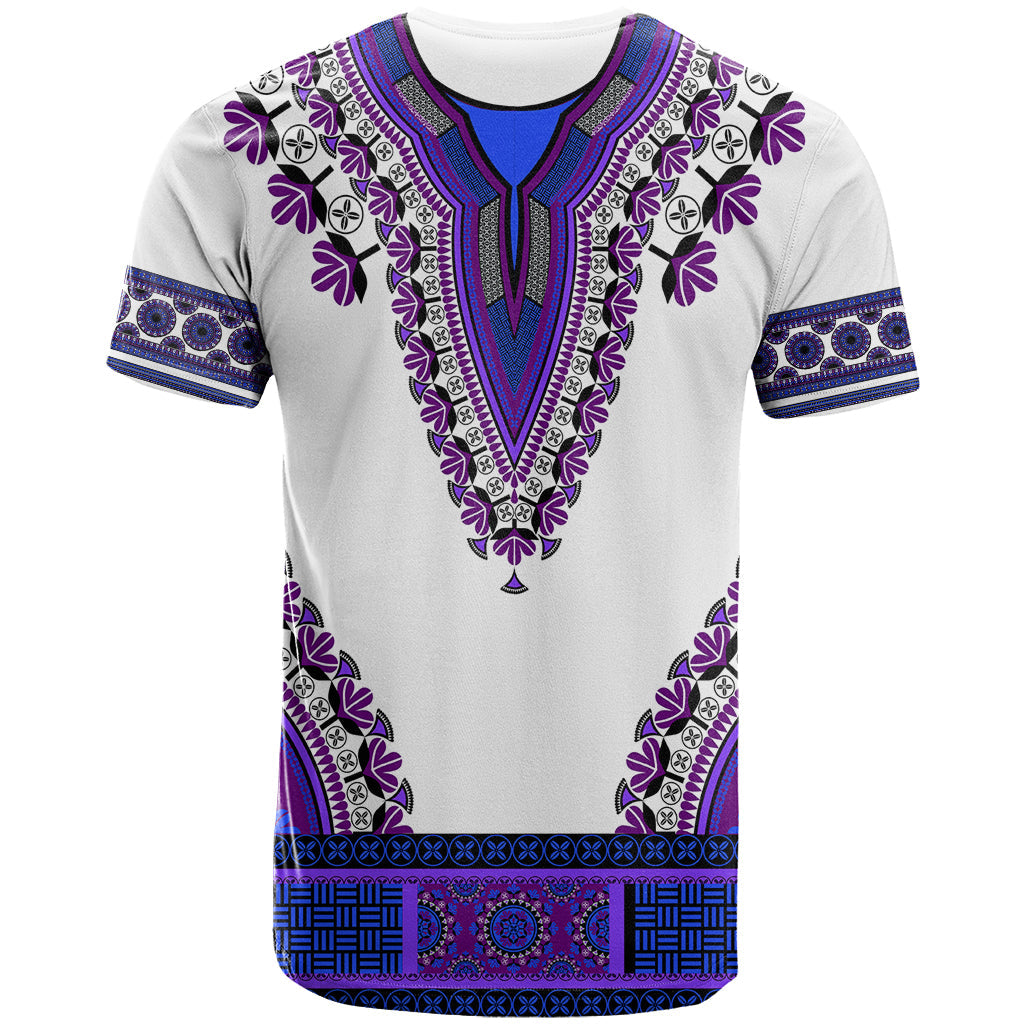 Africa T-Shirt African Dashiki Royal Purple Version Graphic Tee