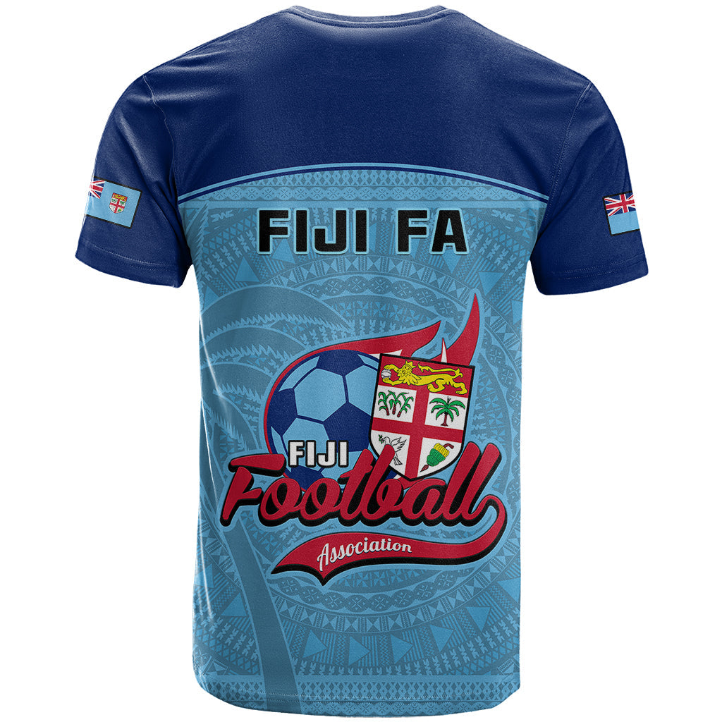 Fiji Football T-Shirt Fijian Tapa Pattern Sporty Style Graphic Tee