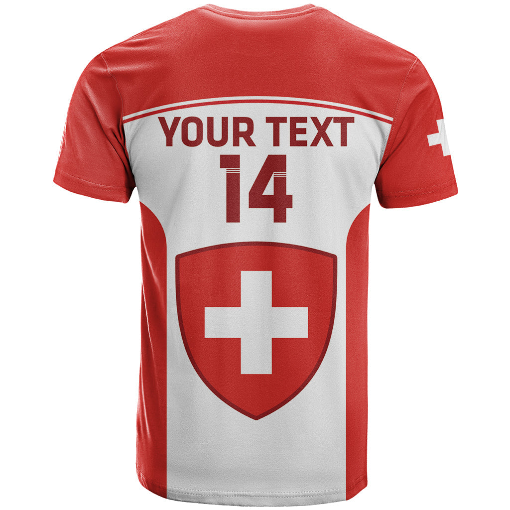 Custom Switzerland Hockey T-Shirt 2024 Go La Nati Graphic Tee
