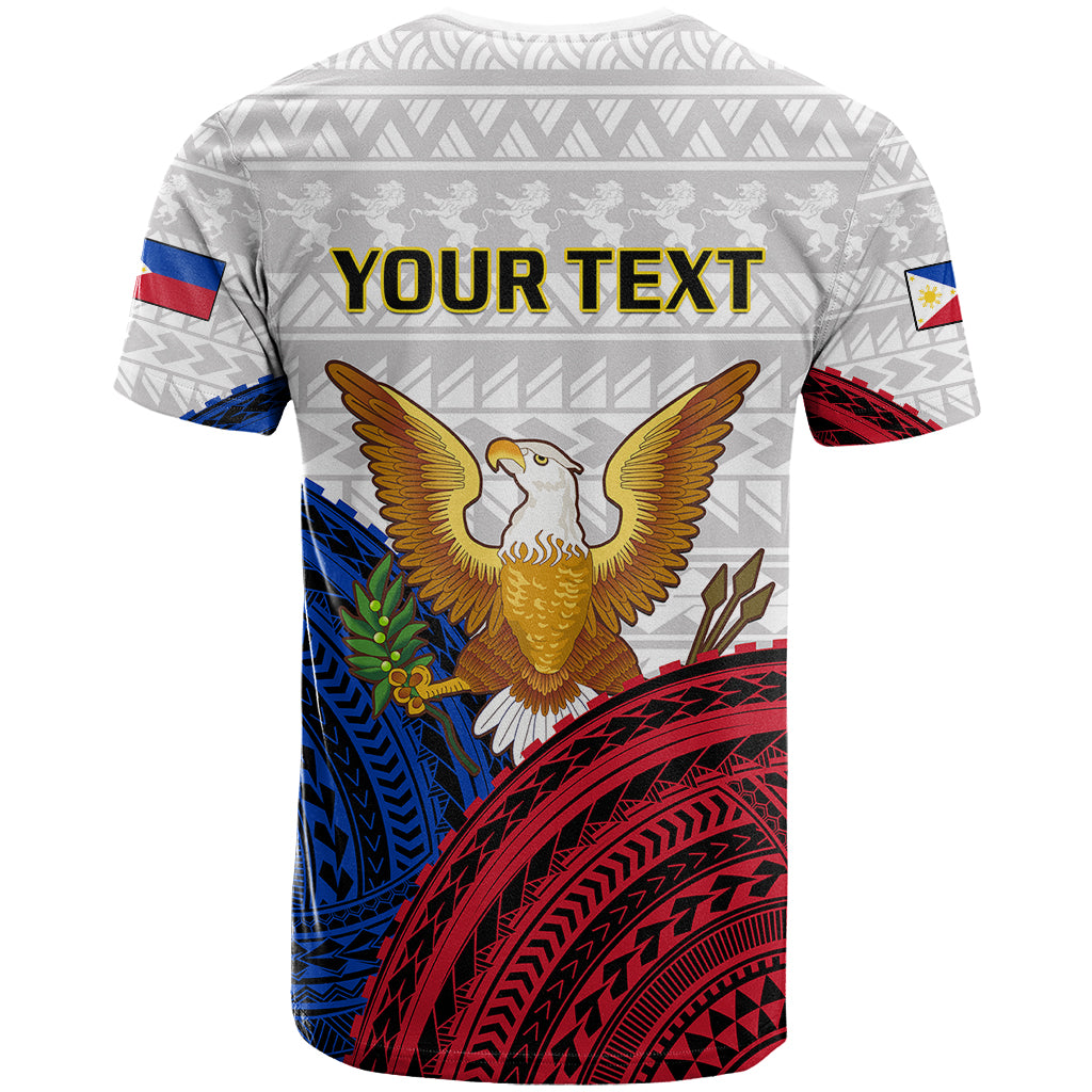 Custom Philippine T-Shirt Independence Day Proud To Be Filipino Polynesian Pattern Graphic Tee