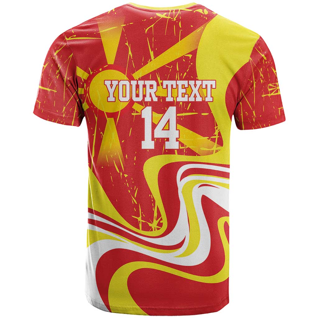 Macedonia Football Custom T-Shirt Go Risovi Grunge Style Graphic Tee