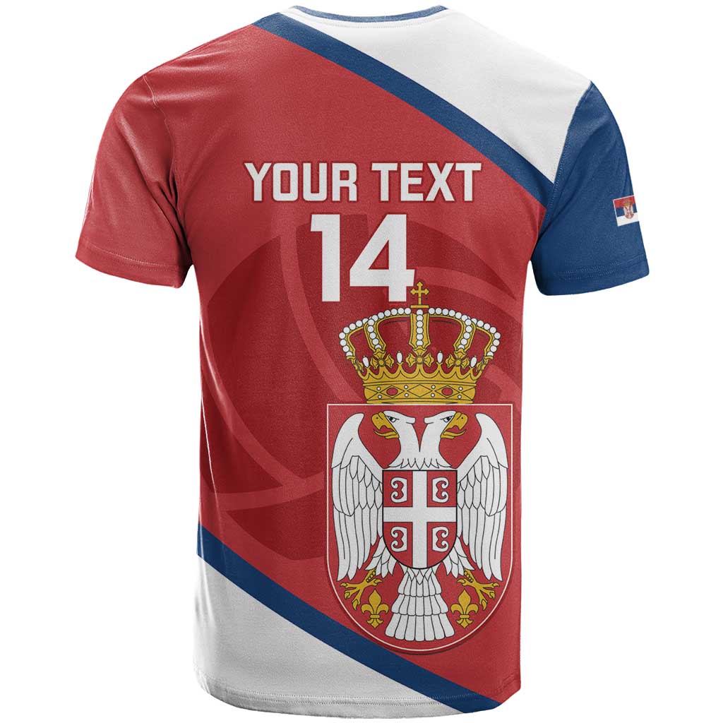Custom Serbia Volleyball T-Shirt 2025 Go Champions Graphic Tee