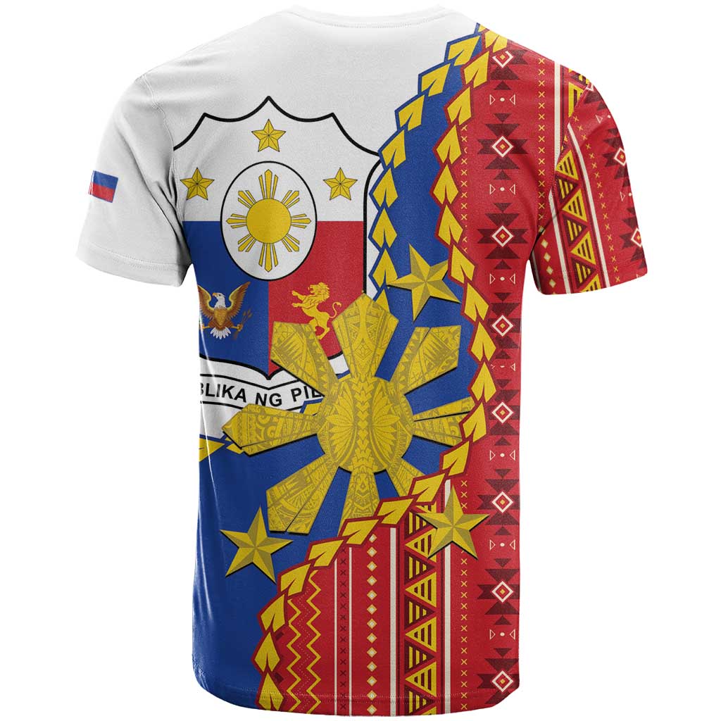 Philippines Independence Day T-Shirt Pilipinas Sun Stars Igorot Pattern Graphic Tee