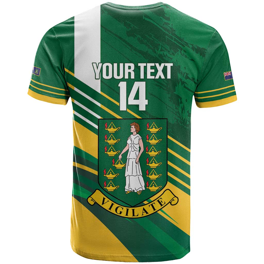 Custom British Virgin Islands Football T-Shirt Come On Nature Boys Graphic Tee