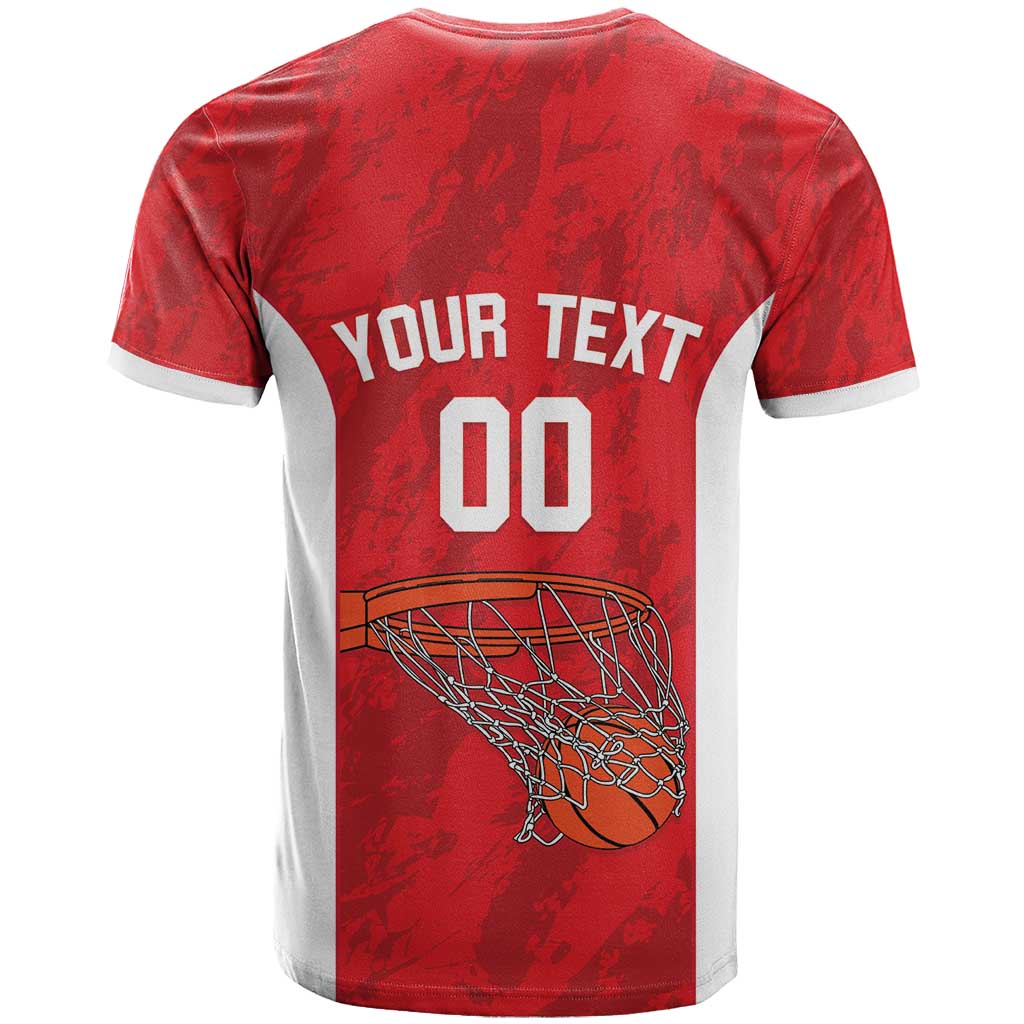 Tunisia Basketball Custom T-Shirt Go Champions Eagles of Carthage Graphic Tee